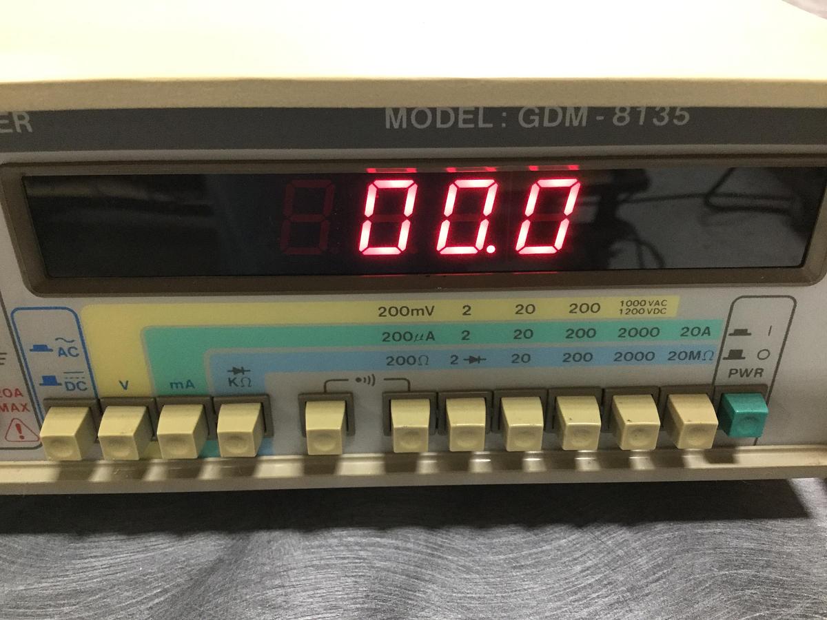 Used GW INSTEK Digital Multimeter GDM-8135 Used