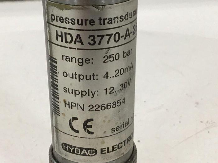 Used HYDAC Pressure Transducer HDA 3770-A-250-188 #126589