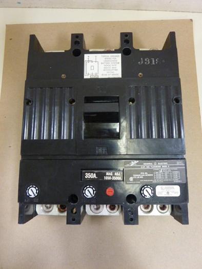 Used GENERAL ELECTRIC / GE 350 Amp Circuit Breaker TJJ436350 #64567
