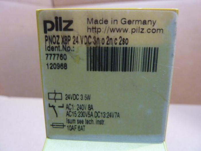 Used PILZ Safety Relay PNOZX8P24VDC3N/O2N/C2SO #36682