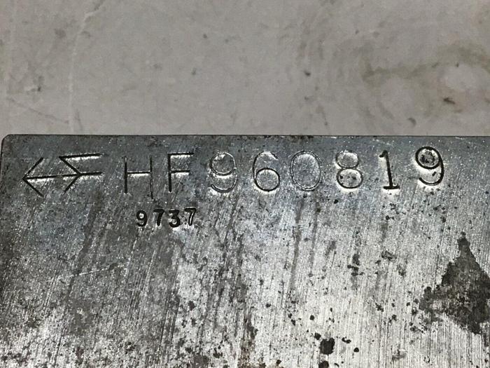 Used INDUSTRIAL MRO Valve HF960819Used #116249