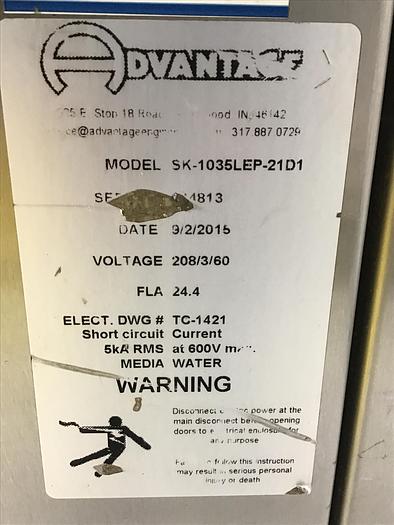 Used ADVANTAGE SK-1035LEP-21D1 Thermolator Used #142683