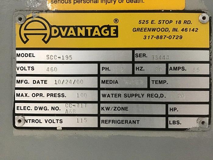 Used ADVANTAGE Control Cabinet SCC-195  Used