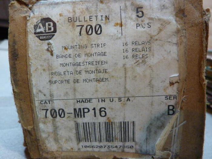 ALLEN BRADLEY Relay Mounting Strip 700-MP16 SER B #28481