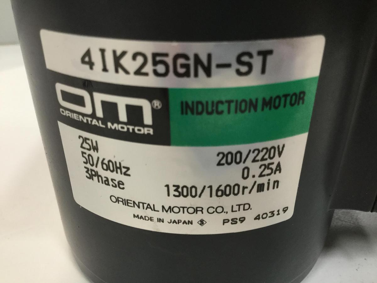 Used ORIENTAL MOTOR Induction Motor 4IK25GN-ST USED
