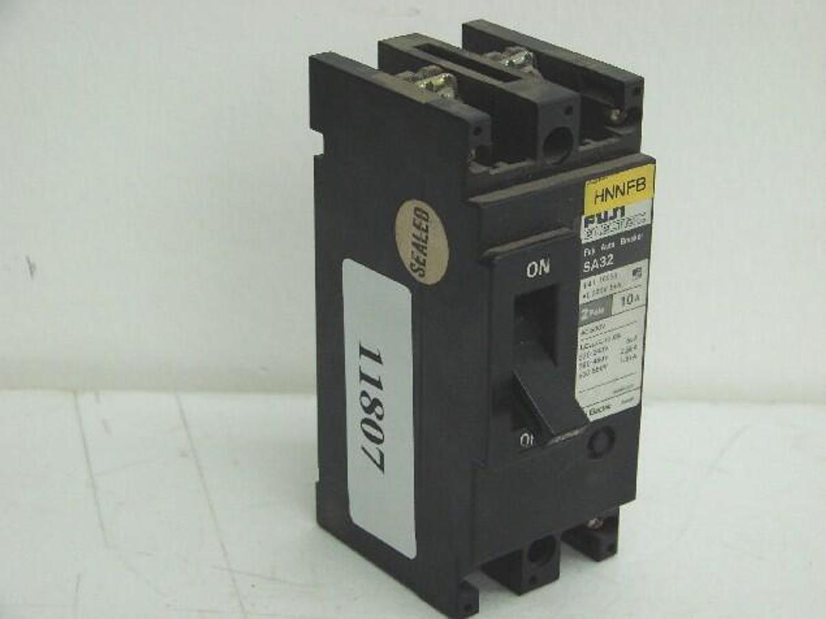 Used FUJI ELECTRIC 10 Amp Circuit Breaker SA32-10 #11807