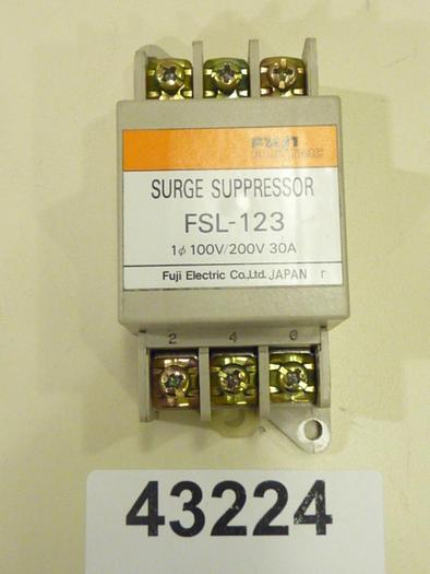 Used FUJI ELECTRIC Surge Suppressor FSL-123 #43224