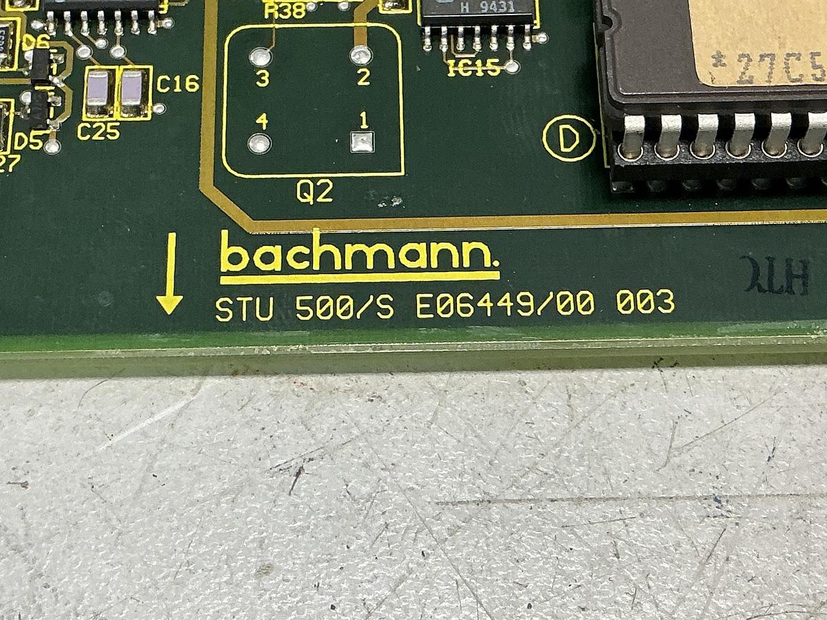 Used BACHMANN STU 500/S E06449/00 003
