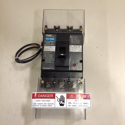 Used FUJI ELECTRIC 15 Amp Circuit Breaker BU-ESB3015 #72713