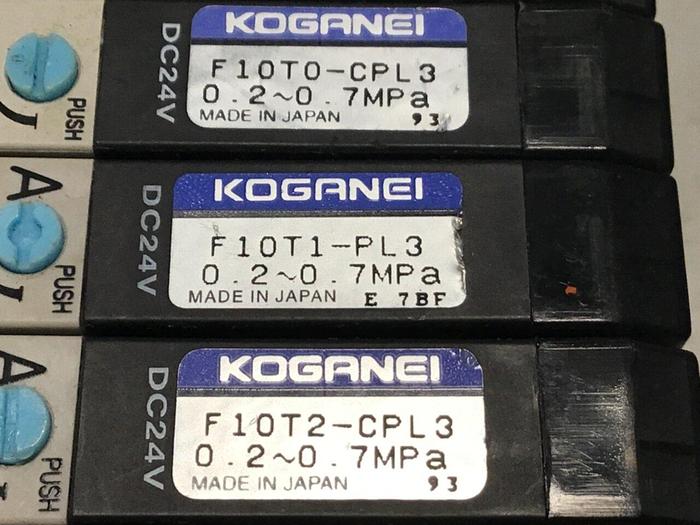 Used KOGANEI Manifold w/ Valves F10M8AJ #120926