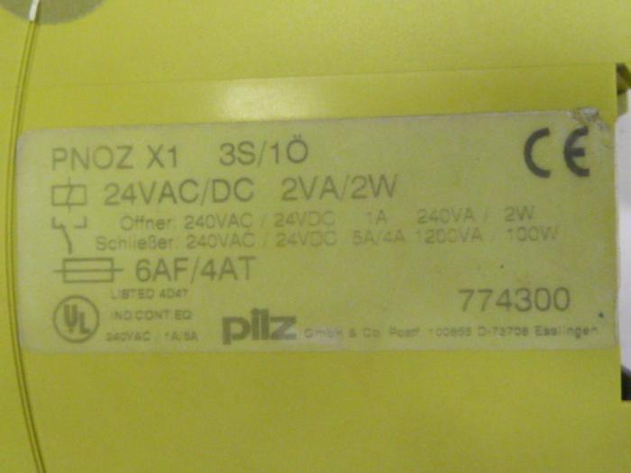 Used PILZ Relay PNOZX13S/1O #61736