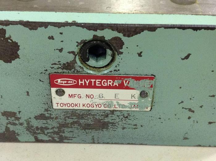 Used TOYOOKI KOGYO Hytegra Valve HB3H-A-D5K-03 #86952