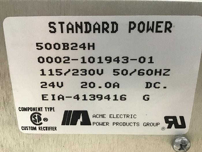 Used ACME ELECTRIC Power Supply 500B24H Used