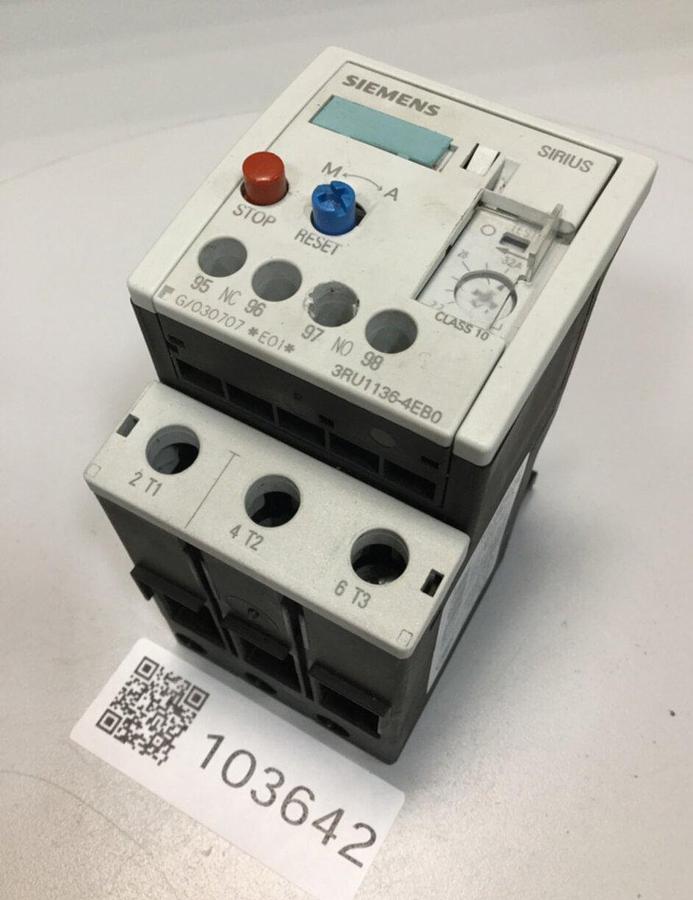 Used SIEMENS Relay 3RU1136-4EB0 USED