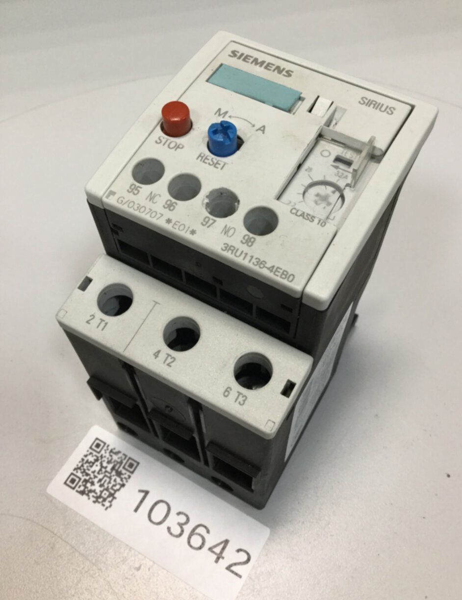 Used SIEMENS Relay 3RU1136-4EB0 USED