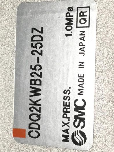Used SMC Compact Cylinder CDQ2KWB25-25DZ #104794