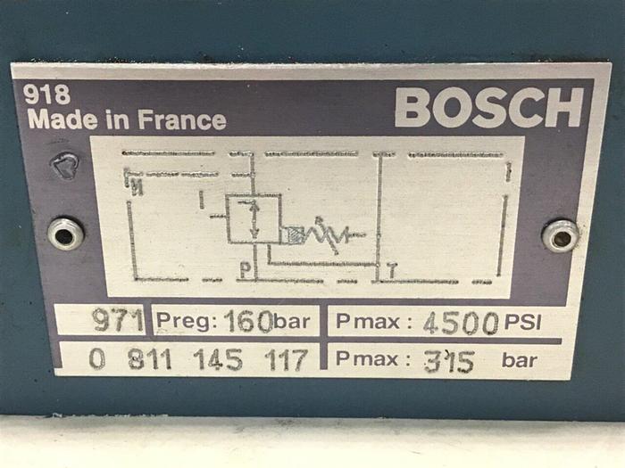 Used BOSCH Pressure Relief Valve 0 811 145 117 Used