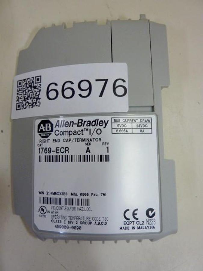 Used ALLEN BRADLEY Right End Cap 1769-ECR SER A Used