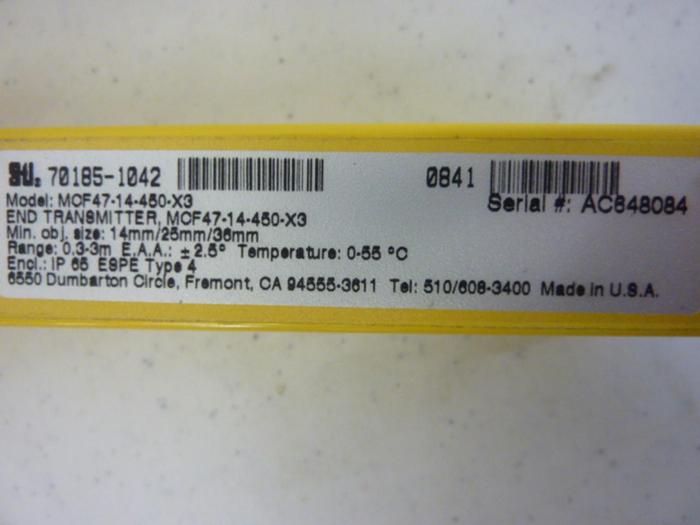 Used STI Light Curtain Transmitter MCF47-14-450-X3 #50376