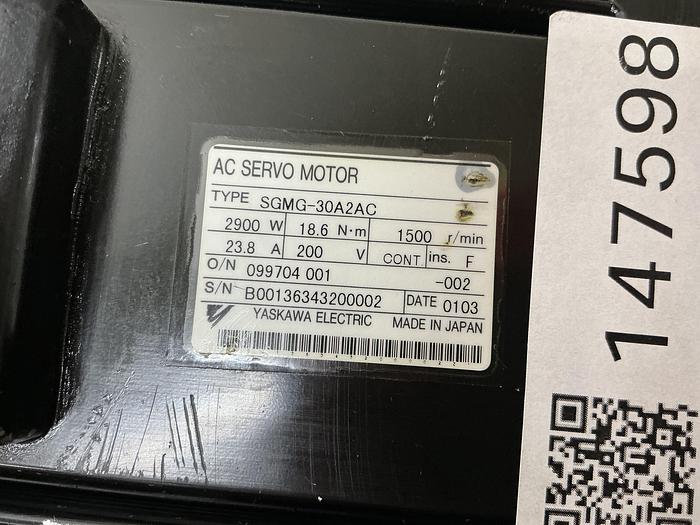 Used YASKAWA ELECTRIC SGMG-30A2AC