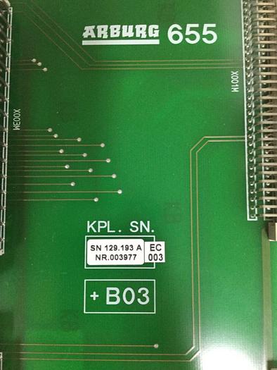 Used ARBURG Circuit Board ARB 655 USED