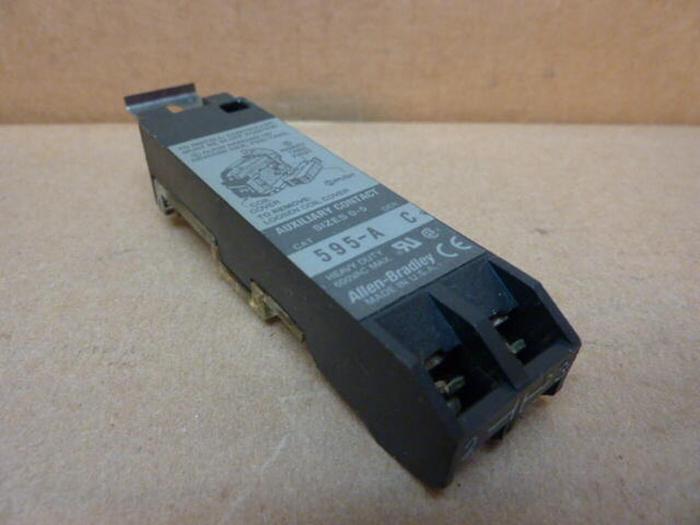 Used ALLEN BRADLEY Auxiliary Contact Block 595-A SER C #33741