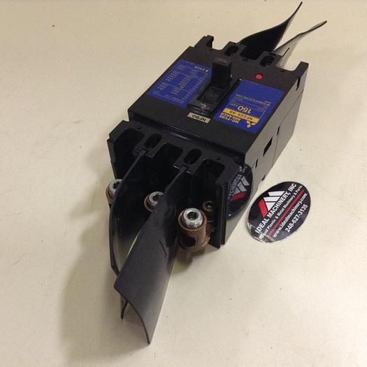 Used MITSUBISHI 150 Amp Circuit Breaker NF225-SS-150 #74470