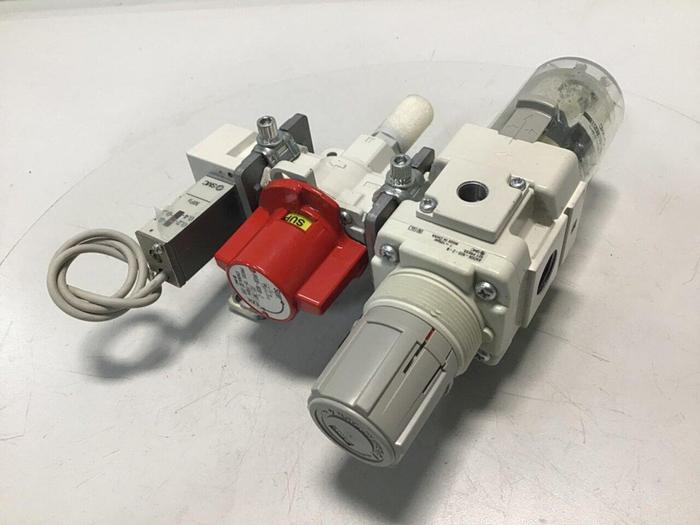 Used SMC Filter Regulator With Valve AW30K-N03-Z-B #113698