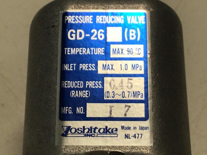 Used YOSHITAKE Pressure Reducing Valve GD-26 #125531