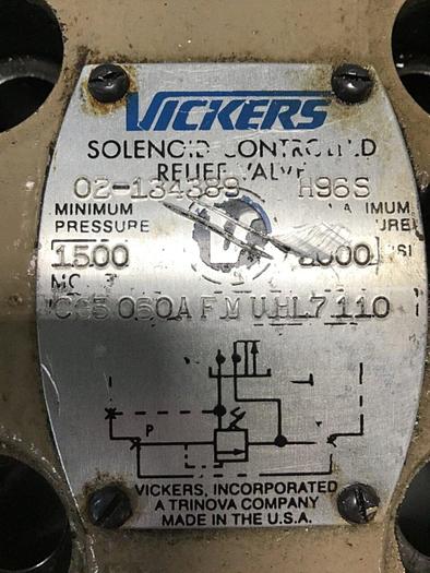 Used VICKERS Valve CG5060AFMUHL7110 #134281