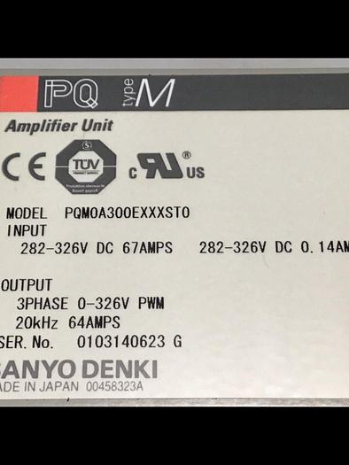 Used SANYO DENKI Amplifier Unit PQM0A300EXXYST0 #119537