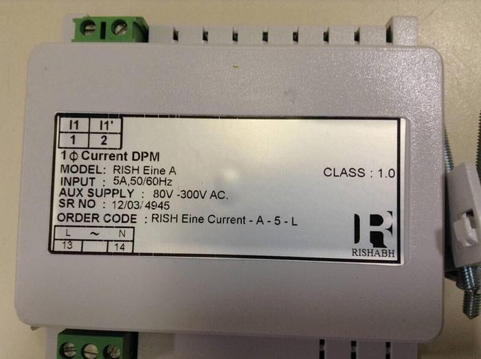 Used RISHABH Control Panel RISH EINE A #86297