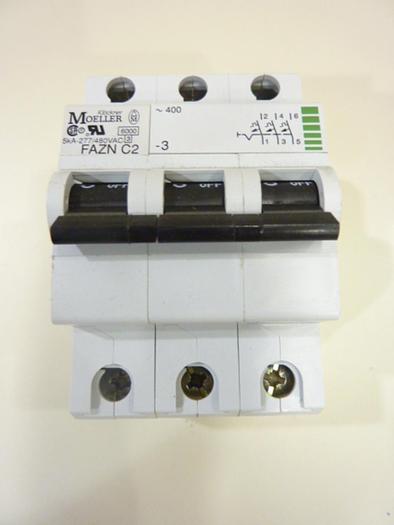 Used MOELLER Circuit Breaker FAZNC2-3 #43155