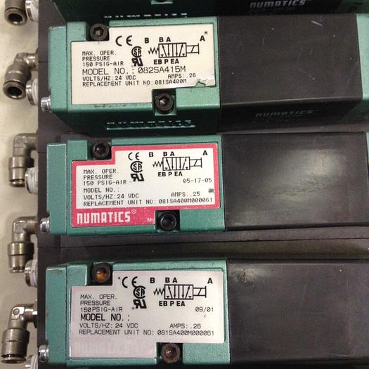 Used NUMATICS Control Block w/ Valves 082SA415M #80006