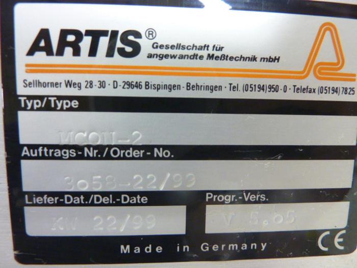 Used ARTIS Monitoring Control Module MCON-2 #44059