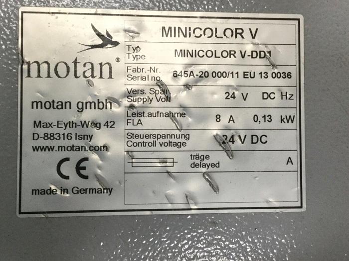 Used MOTAN Volumetric Additive Feeder MINICOLOR V-DD1 Used