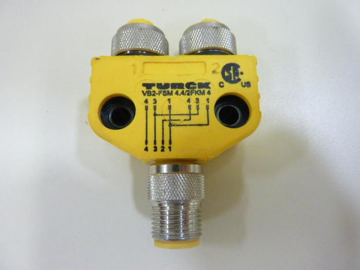Used TURCK ELEKTRONIK Connector VBS-FSM 4.4/2FKM 4 #44002