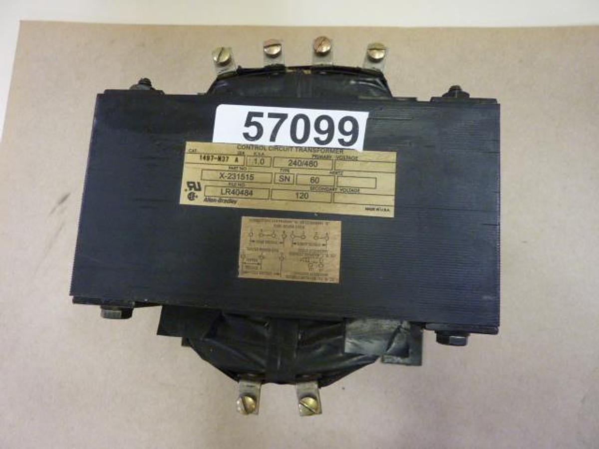 Used ALLEN BRADLEY 1 kVA Transformer 1497-N37 SER A Used