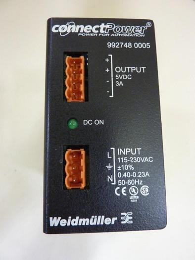 Used WEIDMULLER Power Supply 992748 0005 #61924