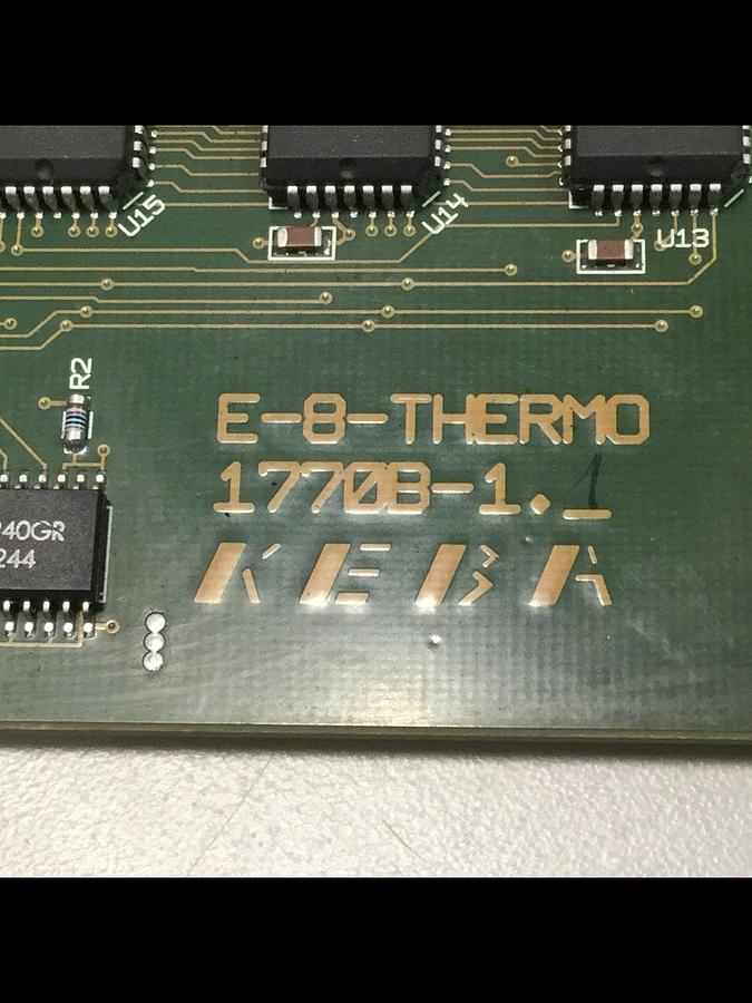 Used KEBA / Engel Circuit Board E-8-THERMO 1770B-1 #103266