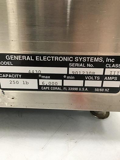 Used GENERAL ELECTRONIC SYS Platform Scale 4430 #122832