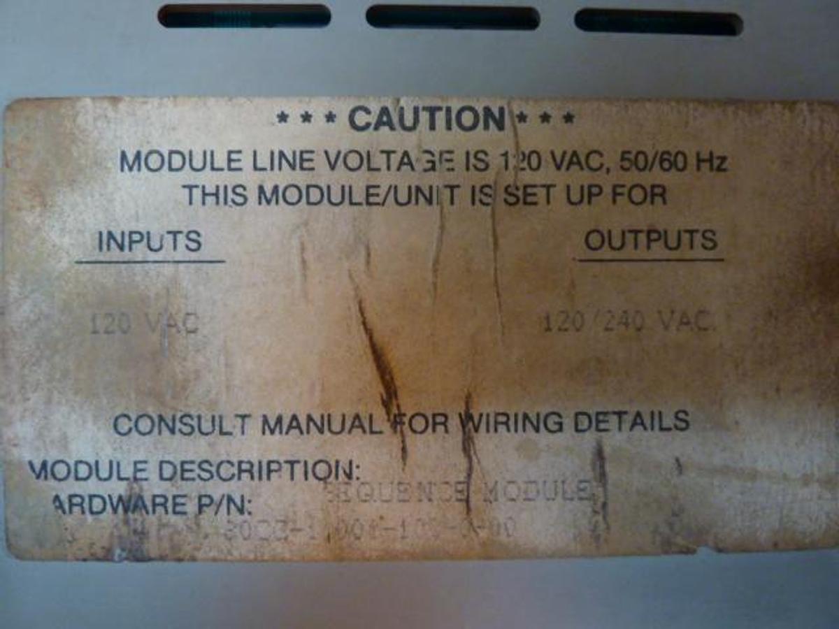 Used BARBER COLMAN Sequence Module MACO 8000 80CC-11001-102-0-00 #7991