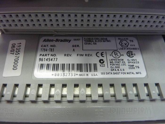 Used ALLEN BRADLEY I/O Module 1794-OB16 SER A #49463