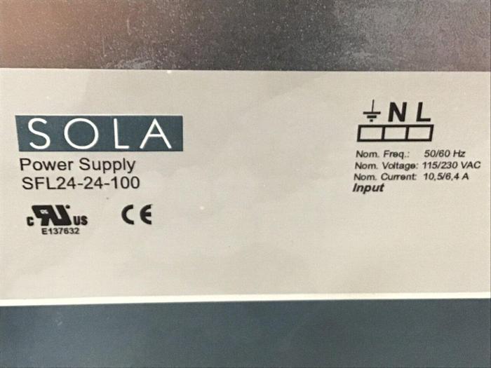 Used SOLA ELECTRIC Power Supply SFL24-24-100 Used