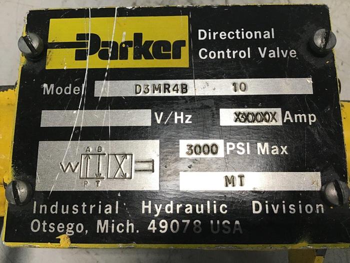 Used PARKER Directional Control Valve D3MR4B 10 Used