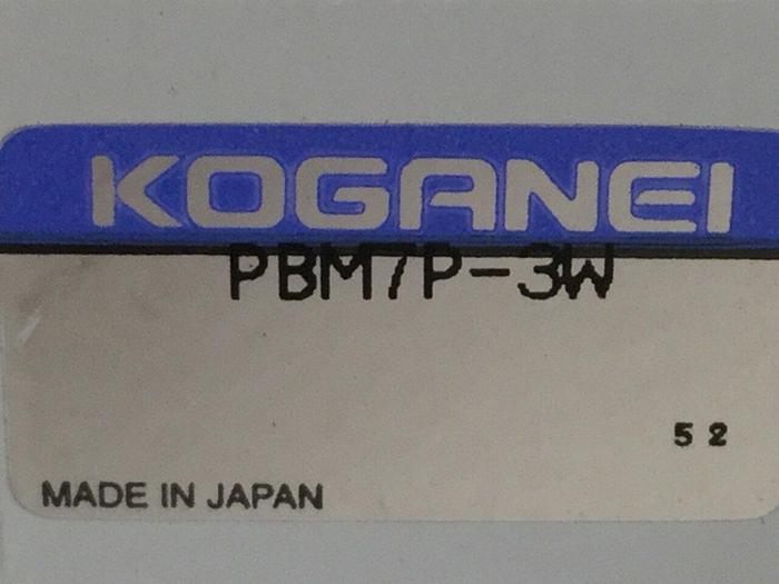 Used KOGANEI Manifold w/ Valves PBM7P-3W #104868