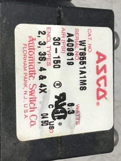 Used ASCO Valve WT8551A1MS #132444