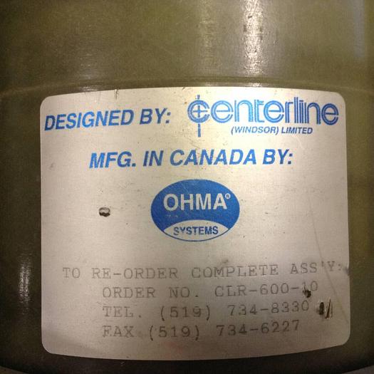 Used CENTERLINE Oil Lube Filter CLR-600-10 #89129