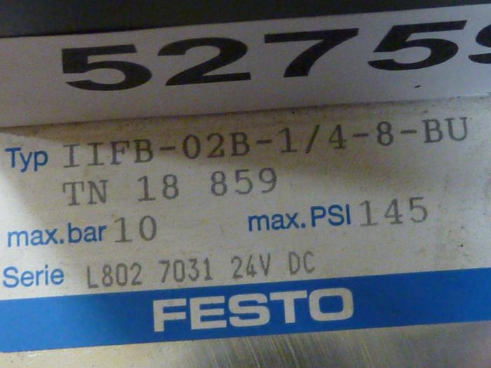 Used FESTO Control Block / Valve Terminal IFB8-02 #52759