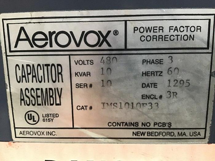 Used AEROVOX Capacitor Assembly IMS1010F33 #123130